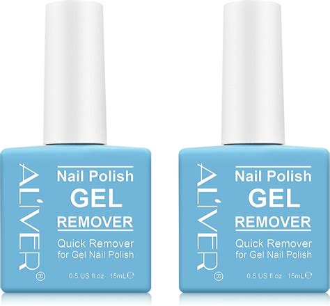 Gel Nail Polish Remover 2 pack, Professional Nail Varnish Remover ...