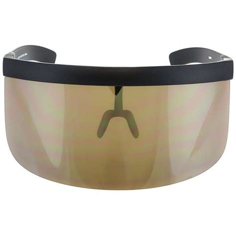 Trendy Futuristic Shield Visor Sunglasses