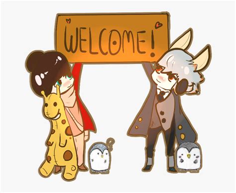 Welcome Anime Anime Girl Welcome Sign Hd Png Download