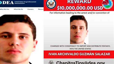 Iván Guzmán Líder De “los Chapitos” Es El 3 De Los Más Buscados Por