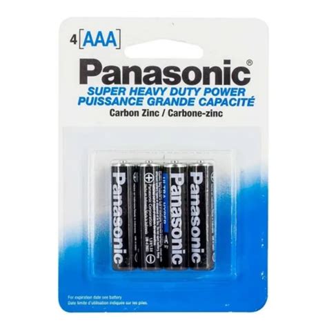 pilas de carbon aaa marca panasonic pilas baterias  eliminadores