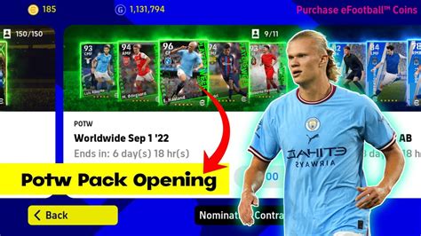 Potw New Haaland Pes 2023 Potw Pack Opening EFootball 2023 Mobile