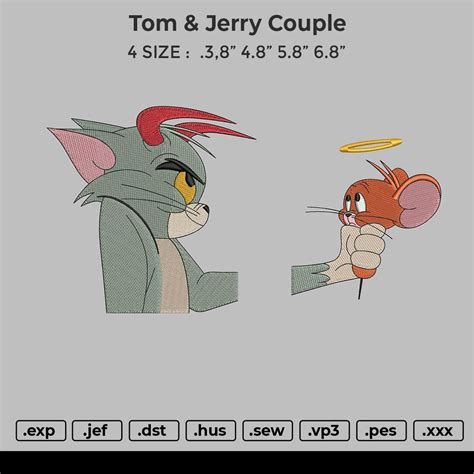 Tom & Jerry Couple – embroiderystores