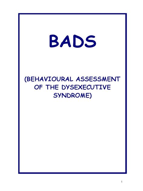 BADS | PDF