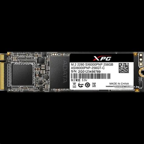 Накопитель SSD ADATA XPG SX6000 Pro, 256Гб, ASX6000PNP-256GT-C купить в ...