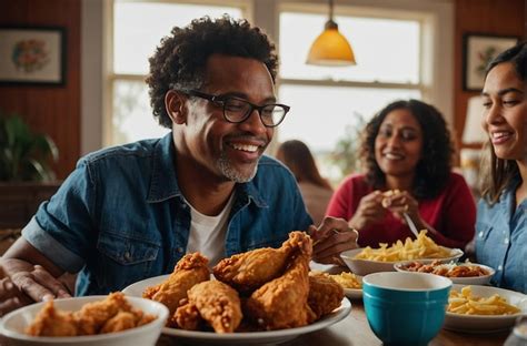 Familia Latina Hora Almoco Comendo Frango Imagens Download Grátis no Freepik