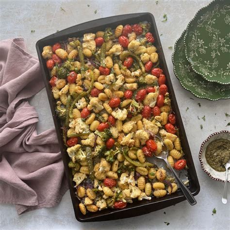 Sheet Pan Gnocchi With Vegetables Adriennes Classic Desserts