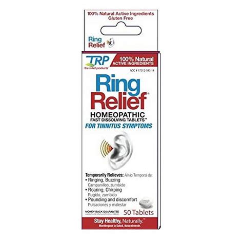 Trp Ring Relief Homeopathic Fast Dissolving Tablets 50 Ea