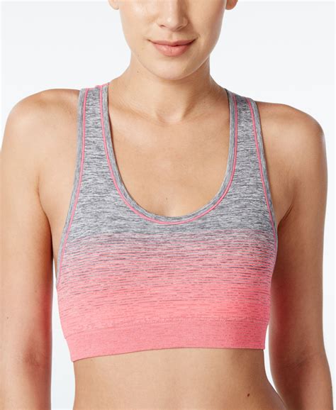 Ideology Seamless Mid Impact Racerback Sports Bra Only At Macy S In