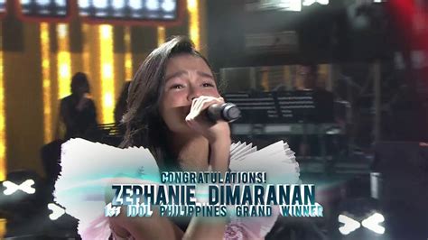 Idol Philippines 2019 Congratulations Zephanie Dimaranan Youtube