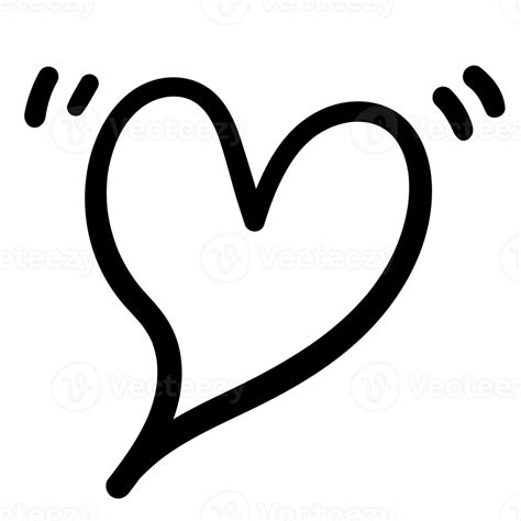 Heart Doddle Outline 26471343 Png