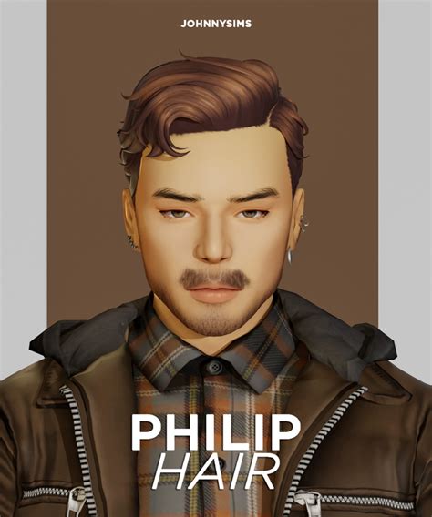 Philip Hair Johnnysims Su Patreon Sims 4 Cas Sims Cc Sims 4 House Design Sims Hair Sims 4