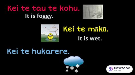 Weather And Season Te Reo Māori Youtube