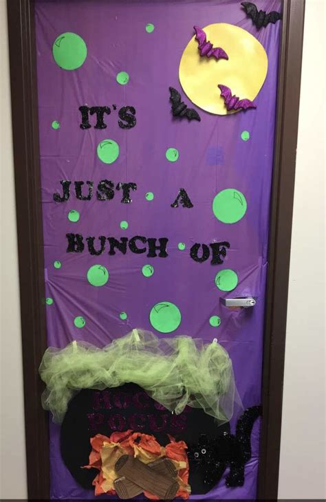 Hocus Pocus Themed Dorm Door Decoration