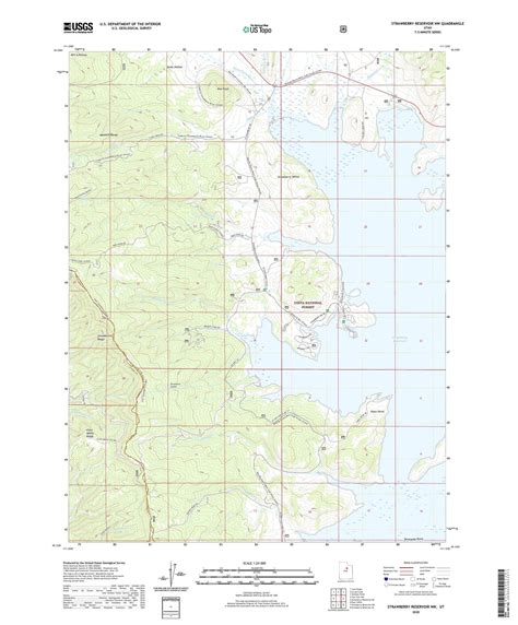 Strawberry Reservoir Nw Utah Us Topo Map Mytopo Map Store