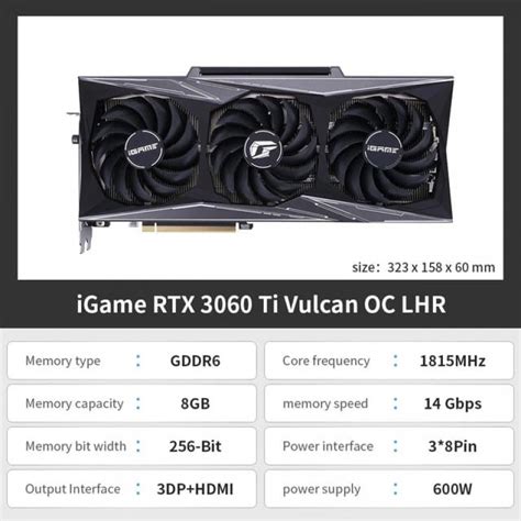Видеокарта Nvidia Geforce 3060 Ti Vulcan OC LHR 8 GB - цены ...