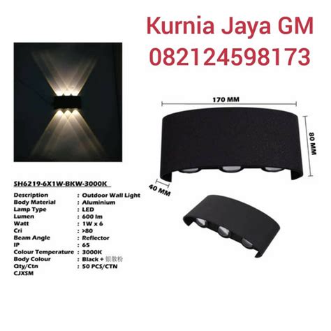 Jual Wall Lamp LED 2 Ways COB 6watt Lampu Dinding LED Lensa 2 Arah