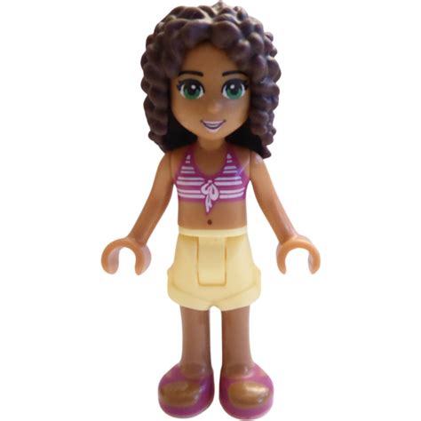 LEGO Andrea With Magenta Bikini Top Minifigure Brick Owl LEGO