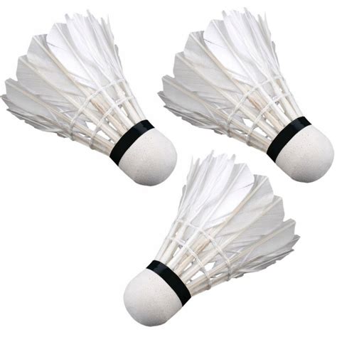 Lotka badminton z piór 3 szt biała 5907637336982 13206519975