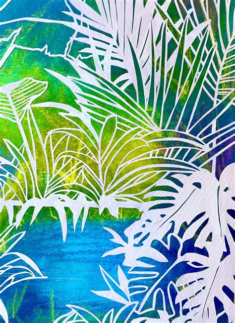 Olivia Rawnsley Jungle Lagoon Jungle Unique Artwork No Naked Walls