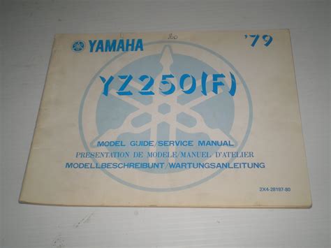 Yamaha Yz250f Service Manual 8