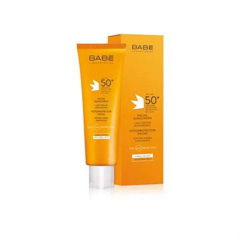BABE SUN LIGHT lengvos tekstūros apsauginis kremas veidui SPF 50 50 ml Gintarinė vaistinė