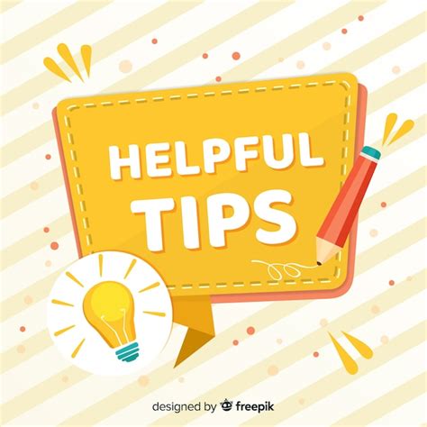 premium vector flat helpful tips background