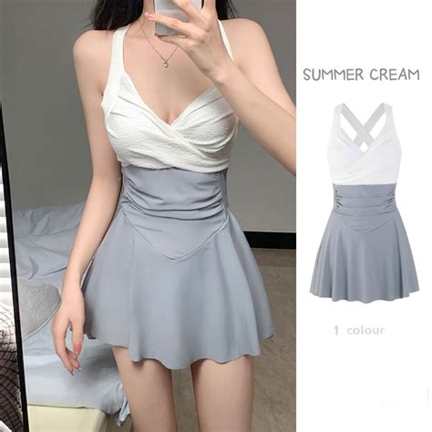 Hhh One Piece Swimsuit For Women New Internet Hot Fresh Advanced Sense Slim Fit Slimming