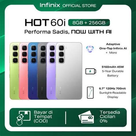 Promo Infinix Hot I GB Up To GB Extended RAM Helio G