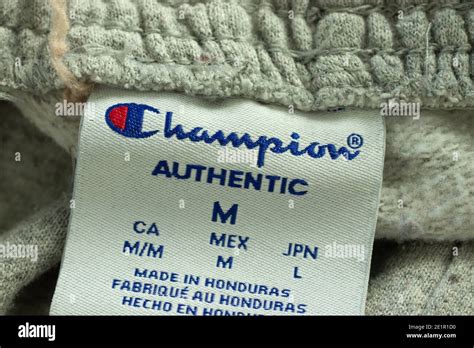 Champion brand logo clothes hi-res stock photography and images - Alamy