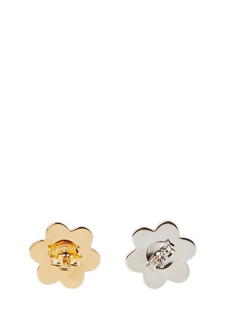 Vice Versa Flower Stud Earrings In Gold D Heygere