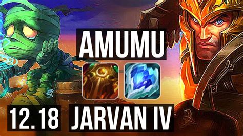 AMUMU Vs JARVAN IV JNG 2 6M Mastery 1900 Games 5 4 15 EUW