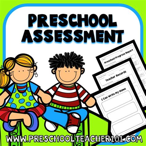 Preschool Assessment Pack Cover Preschool Center Signs Preschool