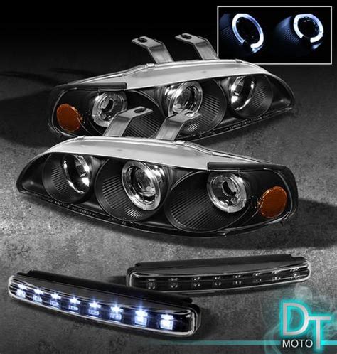 Purchase Drl Led Bumper Fog Lamps Civic Dr Black Halo