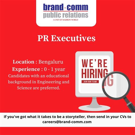 Brand Comm On Linkedin Pragency Brandcomm Hiring Recruitment