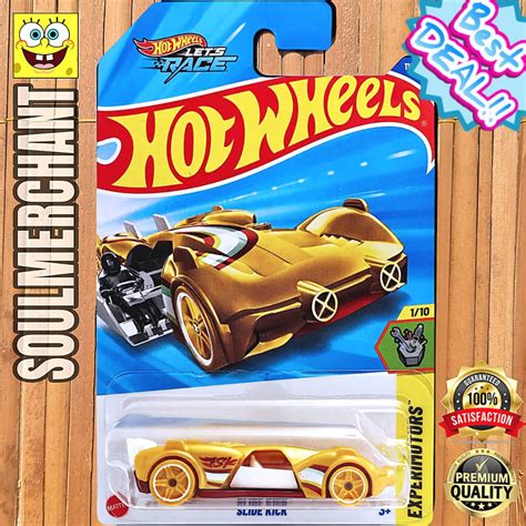 Hot Wheels Slide Kick Gold Racing Car Shopee Singapore