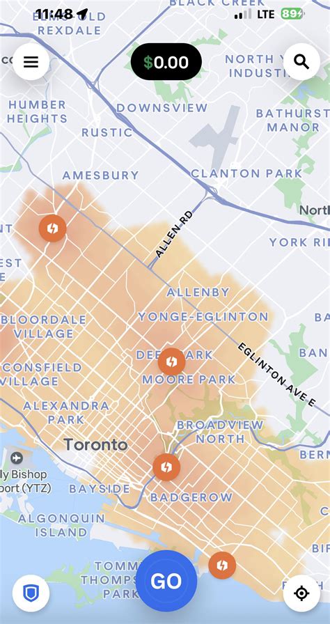 Downtown traffic with surge : r/uberdrivertoronto