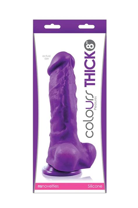 Colours Pleasures Thick Dildo Purple Varta Mayoreo