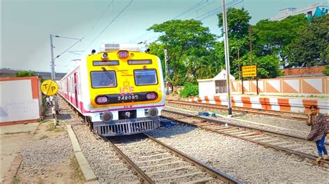 New Icf Phase Alstom Emu Local Trainkolkata Local Train Crossing