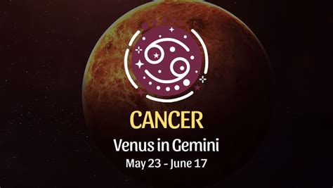 Cancer Venus In Gemini Horoscope Horoscopeoftoday