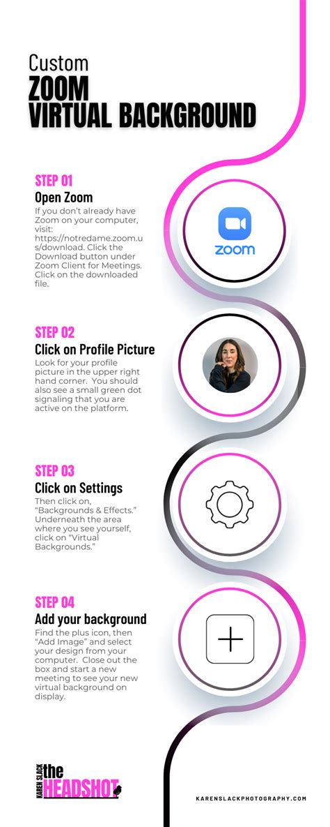 Branded Virtual Meeting Backgrounds - Karen Slack Photography