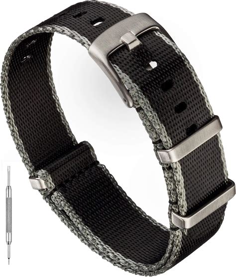 Benchmark Basics Seatbelt Nylon Watch Band - Premium Waterproof