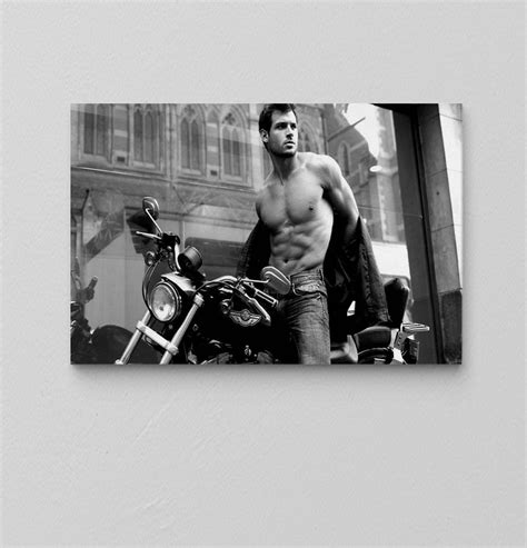 Man Wall Art Male Poster Naked Man Wall Art Chopper Erotic Canvas Sexy Wall Art