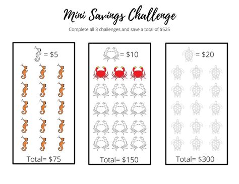 Mega Savings Challenge Ultimate Savings Bundle Mini Savings Challenge ...