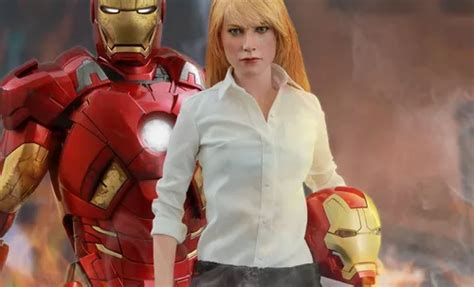 Iron Man Hot Toys Pepper Potts Y Mark Set Escala Env O Gratis