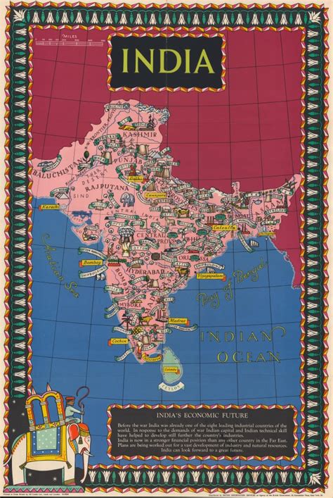 India Indias Economic Future Geographicus Rare Antique Maps