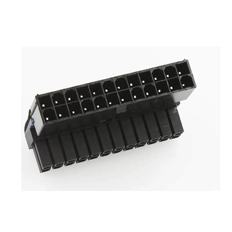 ATX 24Pin Atx 90 degree 24 pin to 24pin Power Plug Adapter Mainboard ...