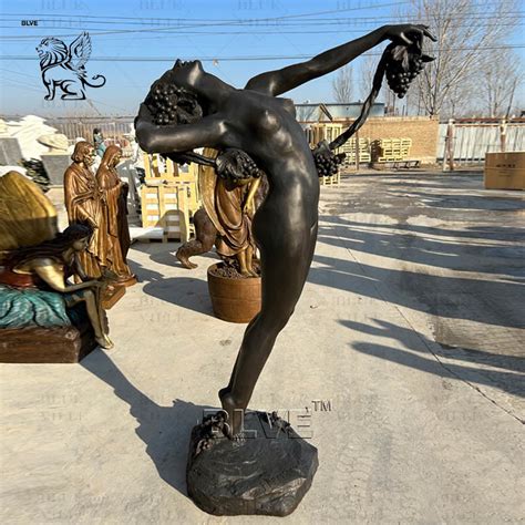 Garden Naked Greek Wine Goddess Brass Statues Life Size Woman Bronze Sculpture Statue Factory