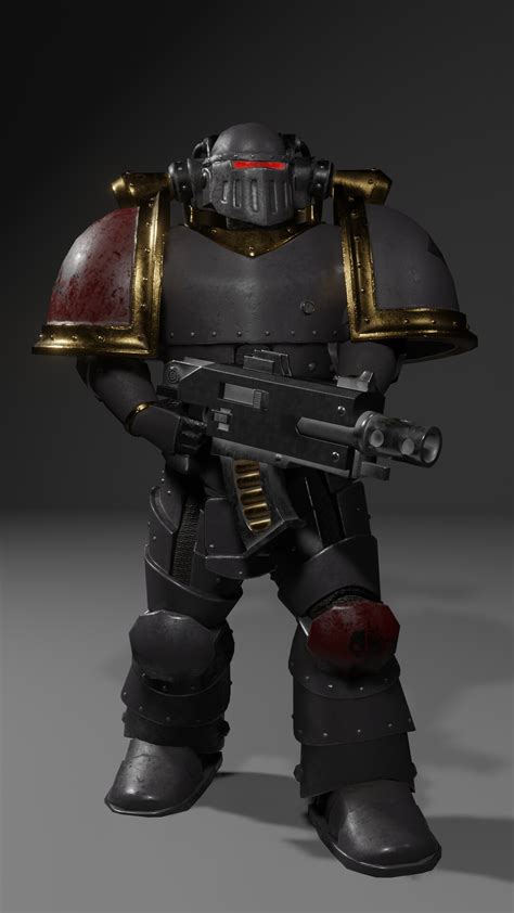 artstation space marine mk ii power armor