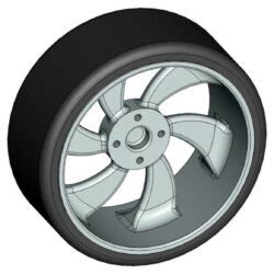 Колесо автомобильное 16 дюймов - Чертежи, 3D Модели, Проекты, Транспорт